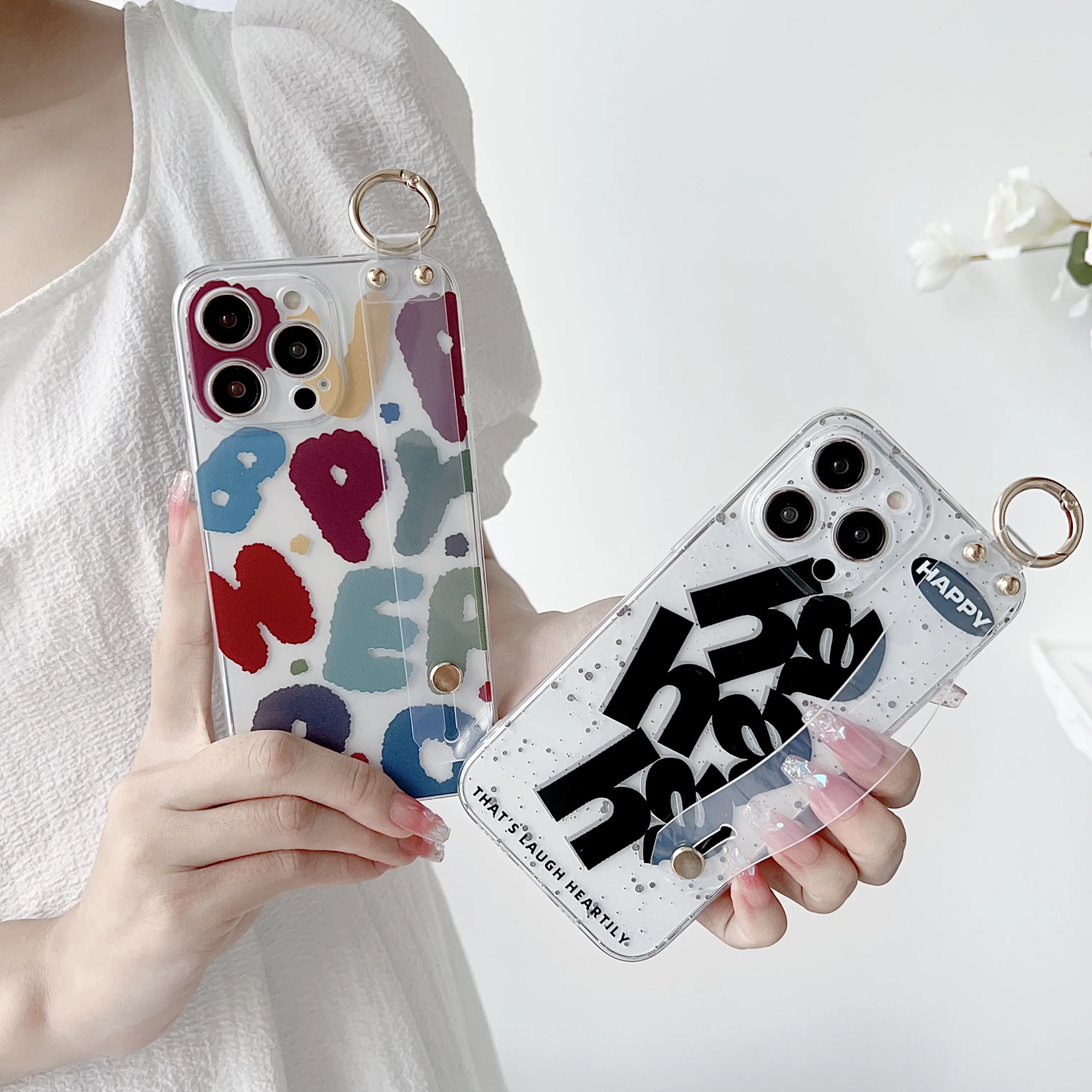 Funda Nice Day con Correa de Muñeca para OPPO Reno 5F 4F 6Z 7 8 10 11 12 13 14 lite T F Z Pro - imagen 3