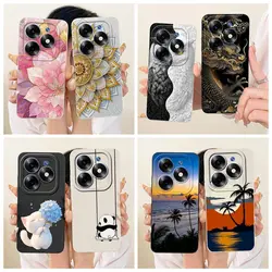 Funda TPU para Tecno Spark 20, 20C y 20 Pro+ con diseño de dulces
