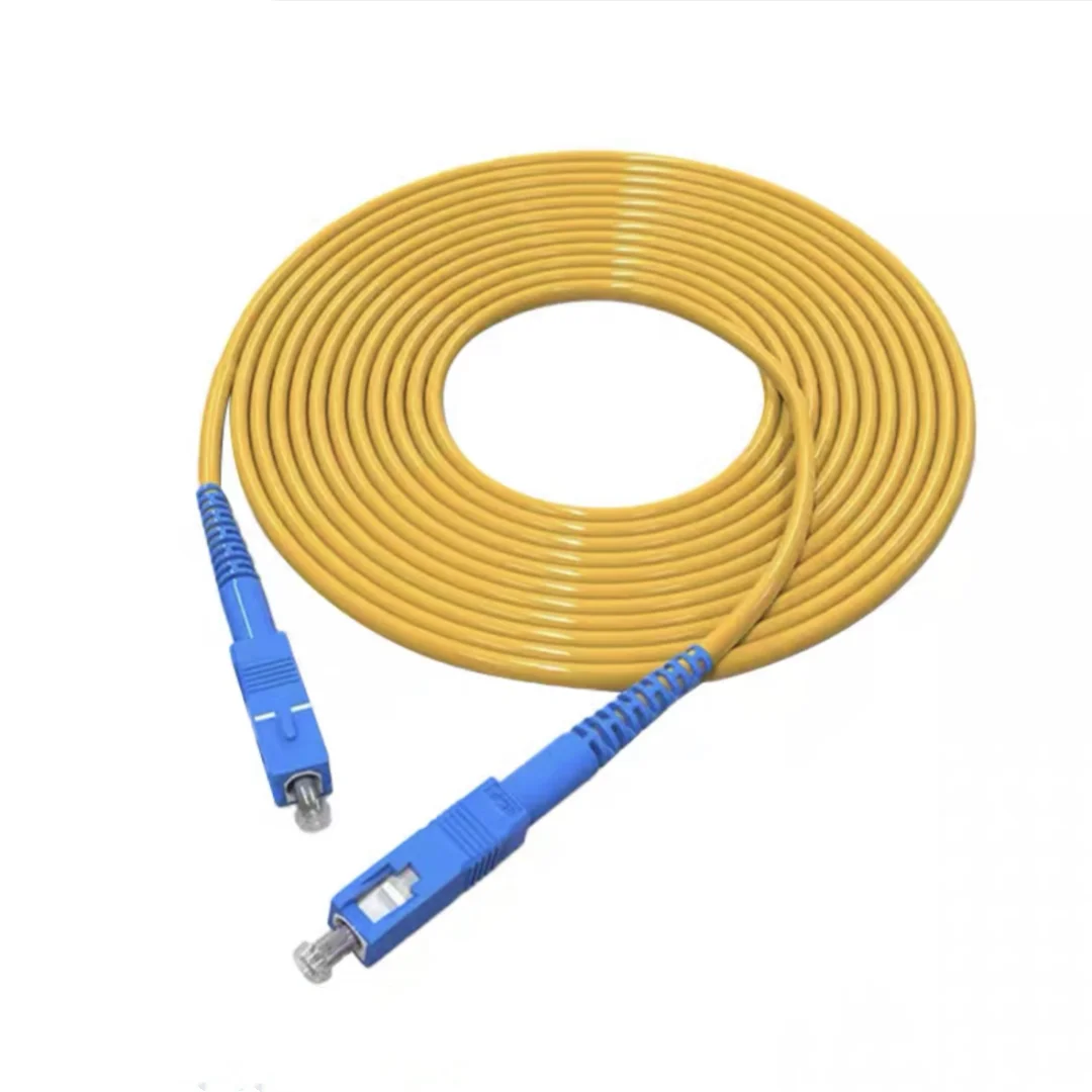 Cable de conexión óptico SC-SC 1m 5m 10m 50m 100m 3m 20m simplex SM 30m PVC conector azul puente de fibra SC G652D envío gratis ELINK - imagen 2