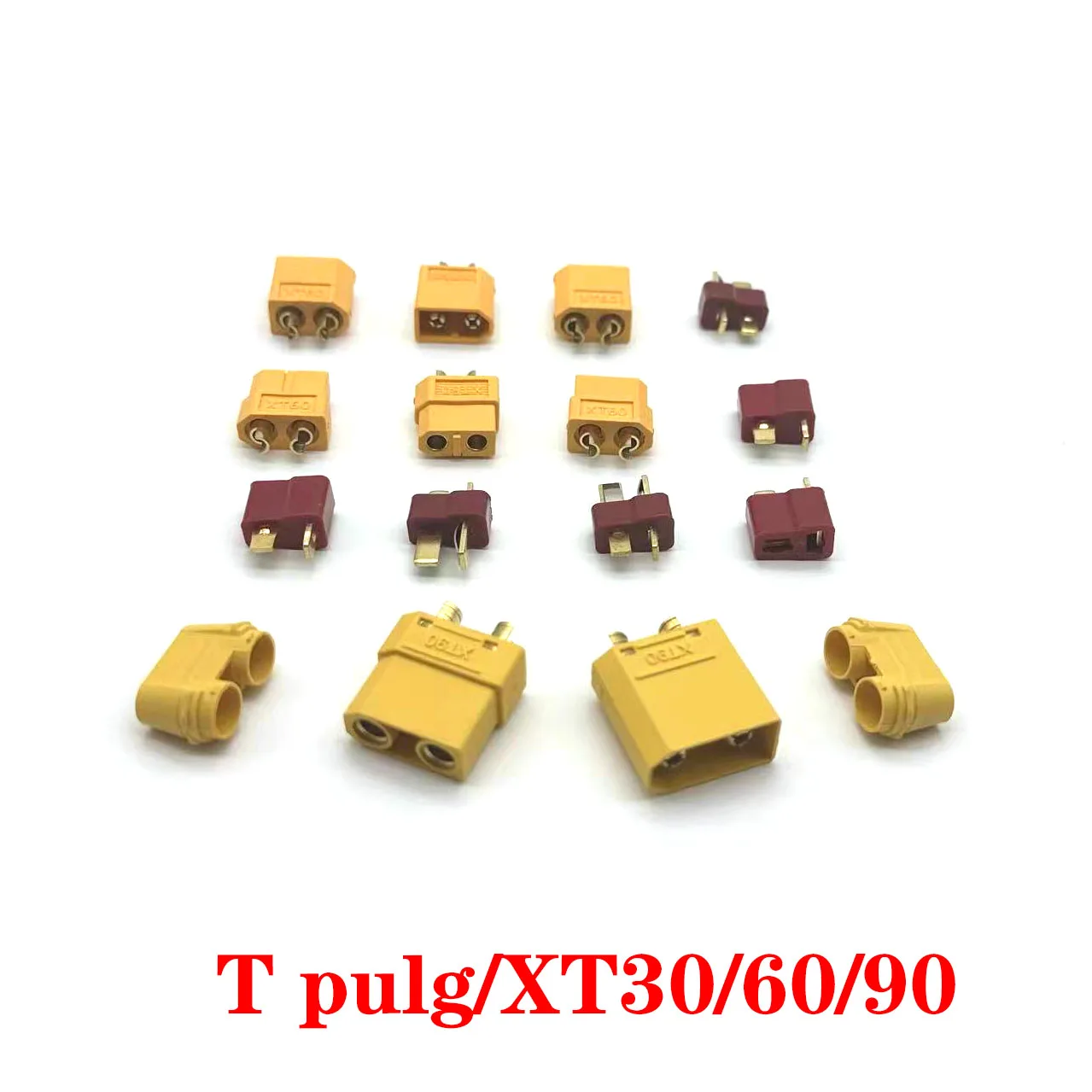1-5 uds T-plug XT30 XT60 XT90 conector terminal de soldadura de cabeza de bala adecuado para RC batería de polímero de litio modelo de avión - imagen 2