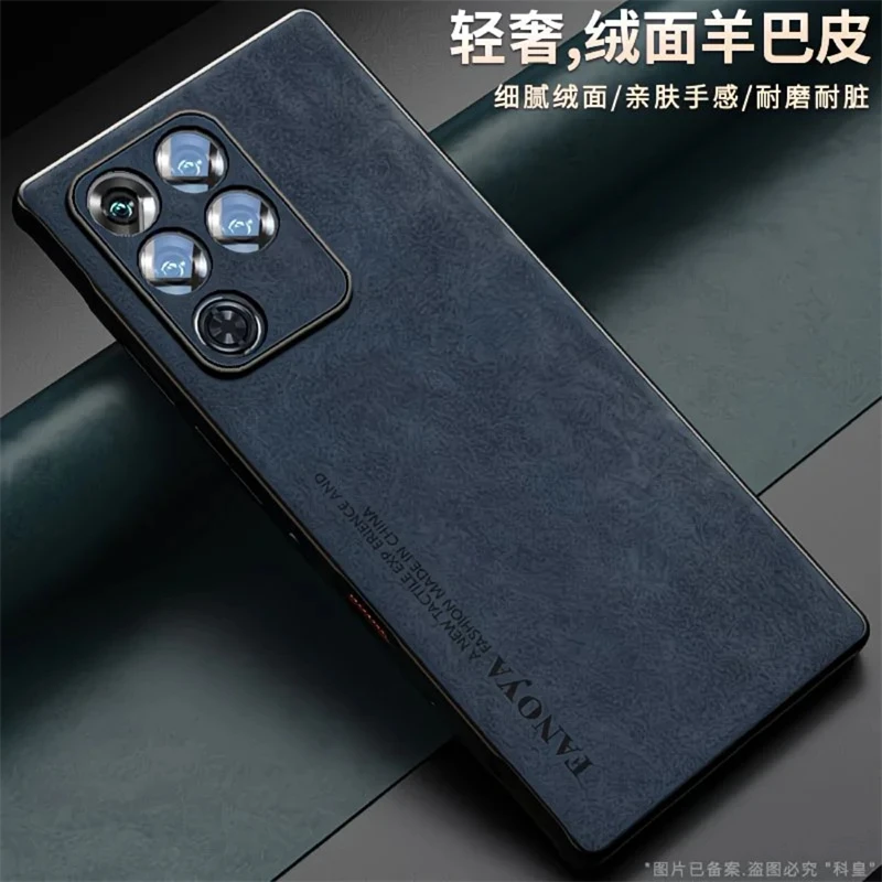 Funda para RedMagic 11 Pro Plus, funda trasera de cuero de silicona de lujo para Nubia Red Magic 11 Pro + 5G, parachoques a prueba de golpes - imagen 4