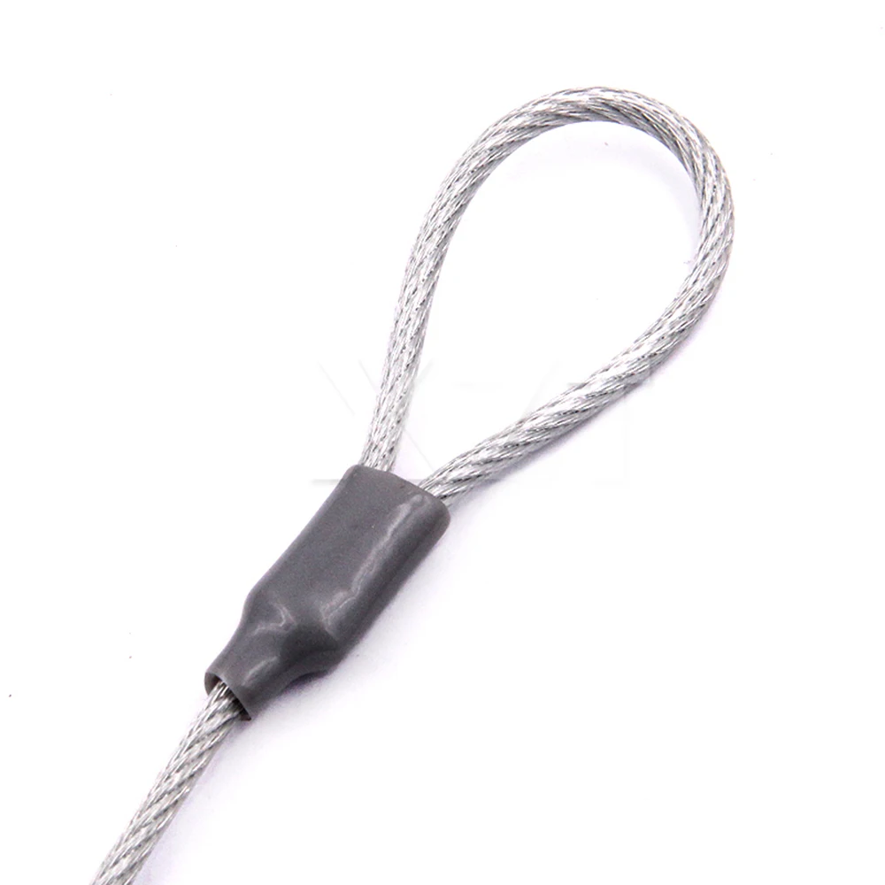 Cerradura con llave para ordenador portátil, cerradura de alambre de acero antideslizante de 1,2 m de largo y grueso, segura y antirrobo - imagen 2