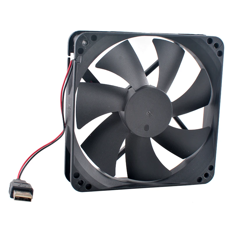 12025 12cm 120mm ventilador 120x120x25mm DC12V 0.10A conector USB ventilador de refrigeración para enrutador TV box - imagen 3