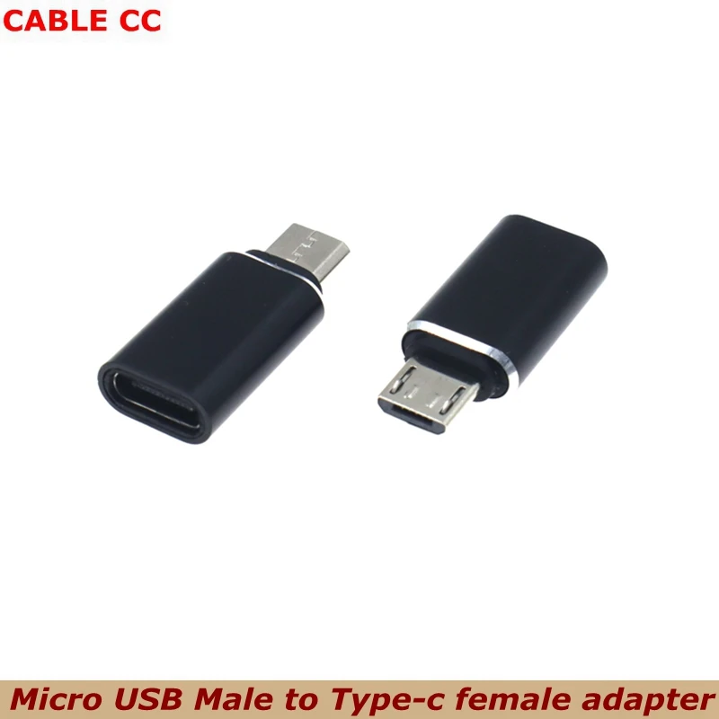 Adaptador USB C a Micro USB, paquete de 5, conector de conversión tipo C hembra a Micro USB macho, compatible con carga y sincronización de datos