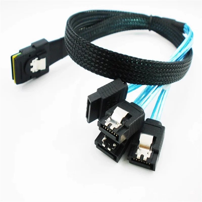 0,5 m 70 cm 1,0 m Mini SAS 36Pin SFF-8087 Host a 4 SATA 7Pin Cable divisor de disco duro - imagen 3