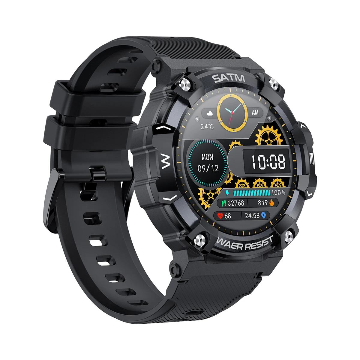 1,39 pulgadas Bluetooth llamadas IOS Smartwatch IP68 impermeable redondo deportes Fitness Android reloj de pulsera inteligente para hombres - imagen 5