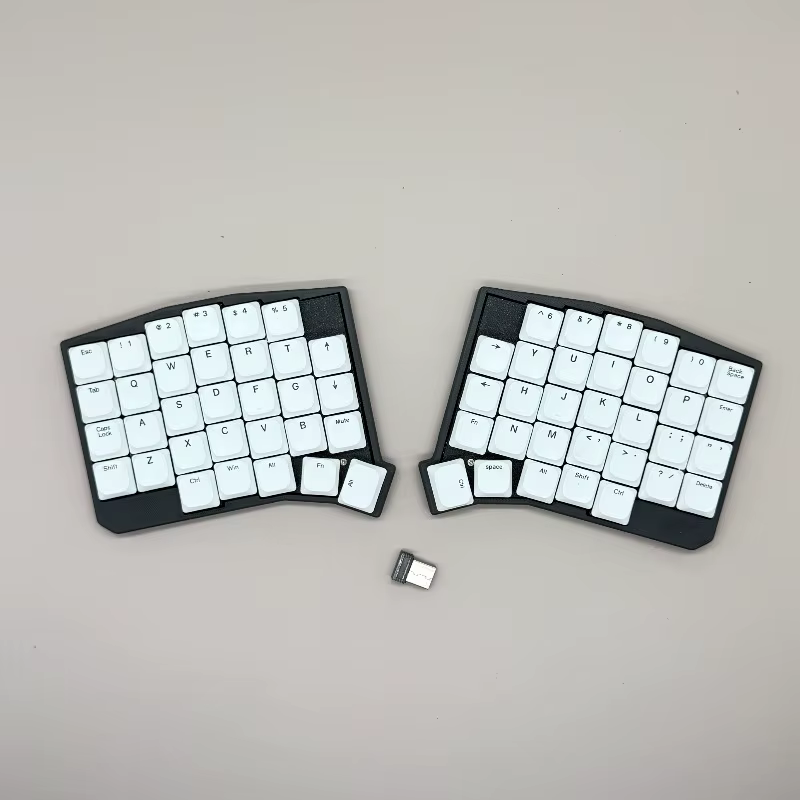 Teclado inalámbrico suave de perfil bajo Choc Split, intercambio en caliente, ergonomía personalizada, teclados mecánicos divididos para juegos, VIAL de oficina - imagen 4
