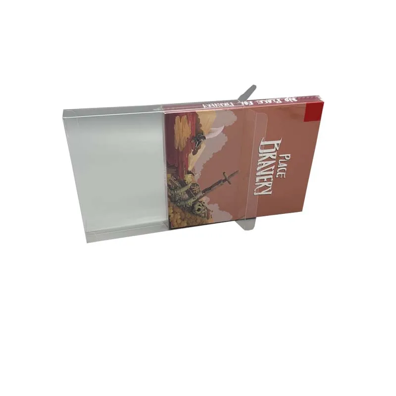 Caja transparente de 20 piezas para interruptor NS, sin lugar para Bravery, caja de exhibición de almacenamiento de plástico PET de edición limitada