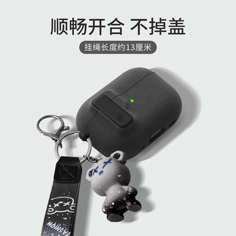 Funda protectora para Airpods 4, funda de lujo para auriculares, funda para Apple Airpodspro 2 3 1/2 Air Pods Pro a prueba de golpes con gancho ﻿ - imagen 5