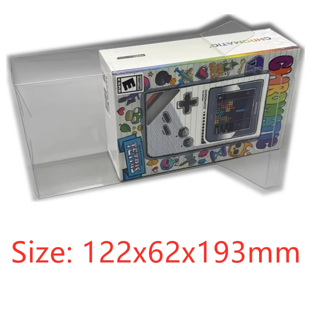 Protector de caja transparente para ModRetro Chromatic MC/Retro GBC, cajas de recolección, almacenamiento TEP, carcasa de juego, estuche de exposición transparente