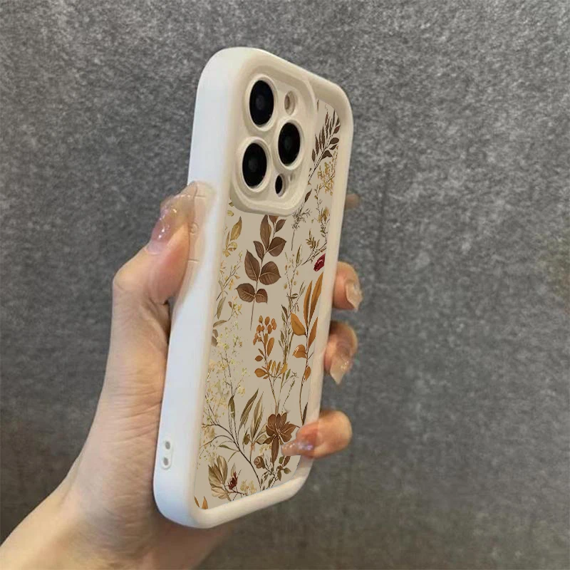 Funda de teléfono suave con hojas caídas y setas para Samsung Galaxy S25 S24 S23 S22 S21 Ultra Plus FE A26 A33 A25 A16 A56 A06 A24 - imagen 4