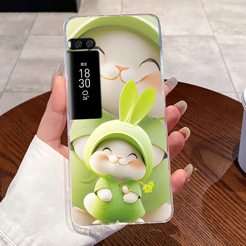 Funda suave de TPU para Meizu Pro 7 Pro7 Plus, funda protectora trasera de silicona transparente con dragón de lujo para niños y niñas - imagen 3