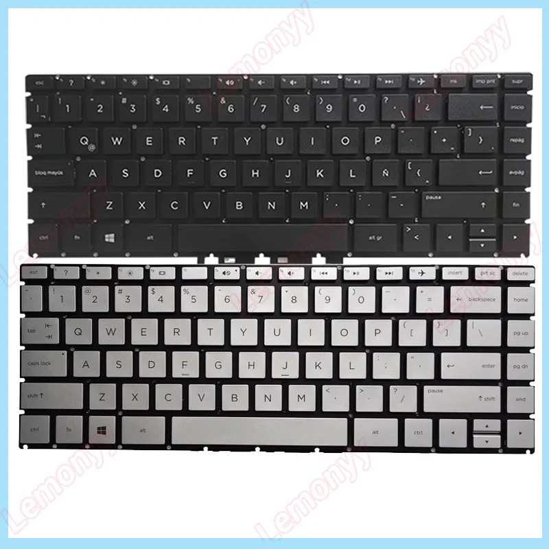 Nuevo para HP Pavilion 14-BS 14-BA 14M-BA 14-BW 14G-BR 14-BP 14T-BA 14-BF teclado latino/ruso/estadounidense/español para ordenador portátil