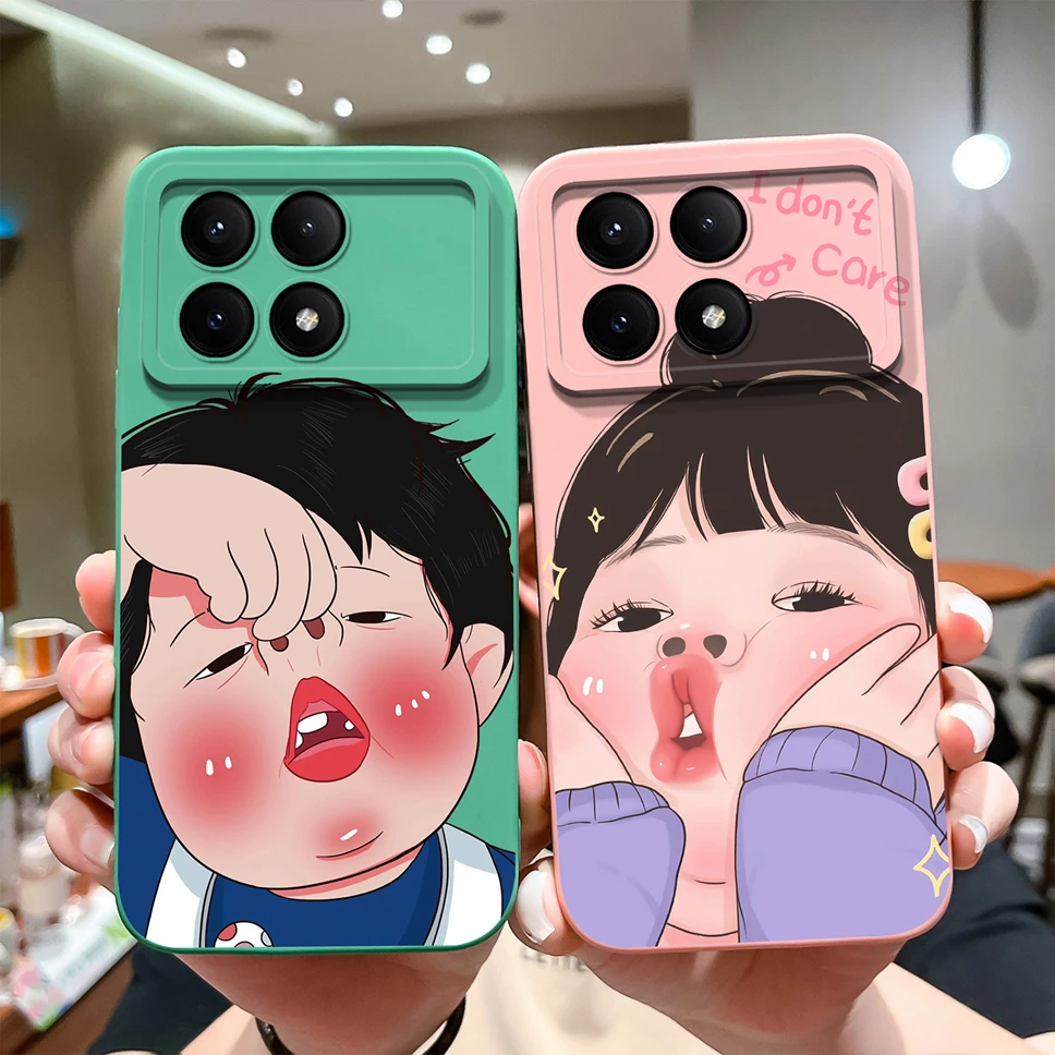 Fundas de teléfono para Redmi K70 Pro K70E, cubierta trasera suave de silicona líquida a prueba de golpes, Gato divertido, astronauta, encantadora - imagen 4