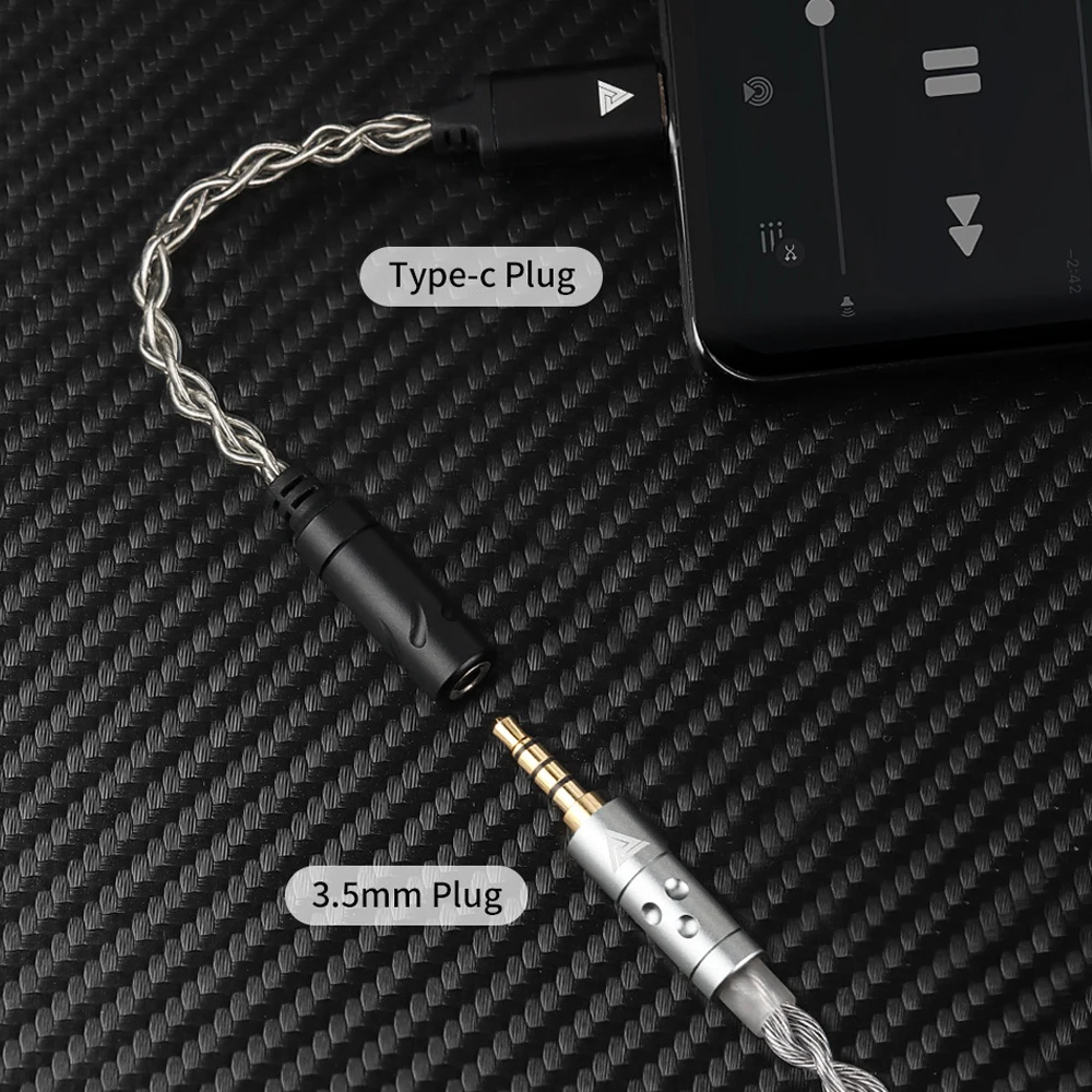 QKZ TC MAX KT02F20 TC MAX Pro CX31993 Chip HiFi DAC USB tipo C a 3,5mm amplificador de auriculares decodificador USB C a adaptador de teléfono de 3,5mm - imagen 4