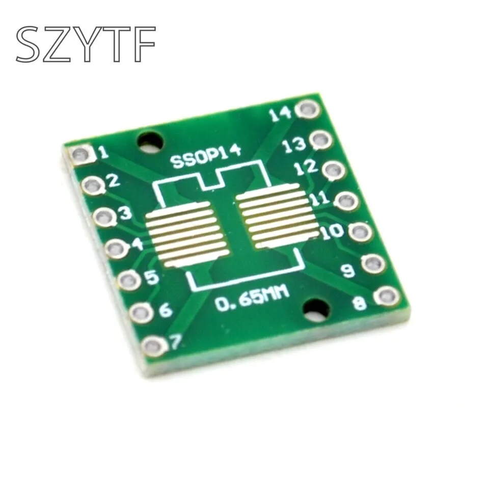 Placa adaptadora de 20 unids/bolsa SOP14 SSOP14 TSSOP14 SMD turn DIP 0,65/1,27mm