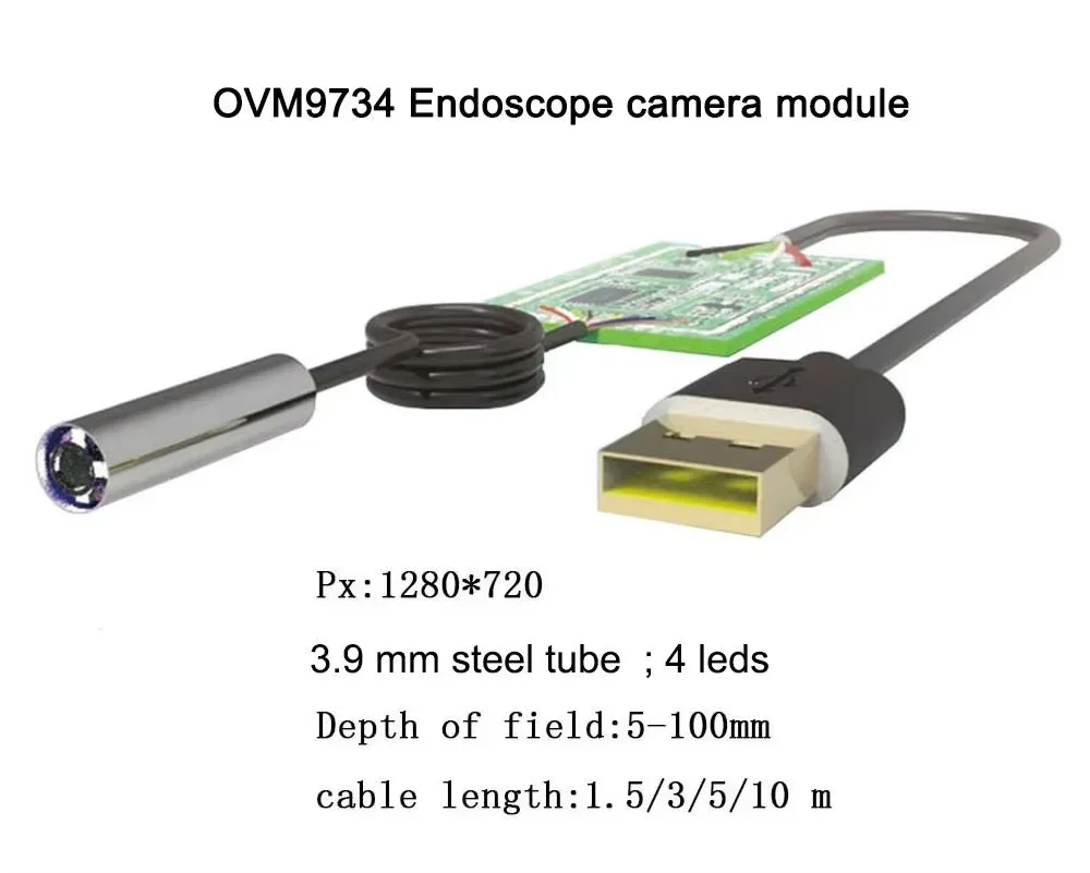 Mini endoscopio de 1080P, 3,2-3,9mm de diámetro, módulo de cámara USB, módulo de cámara de histeroscopio, instrumentos quirúrgicos - imagen 5