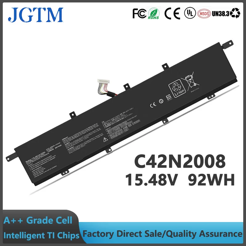 C42N2008 15,48 V 92Wh reemplazo de batería de ordenador portátil para ASUS ZenBook Pro Duo 15 OLED UX582 UX582L UX582LR UX582HM UX582HS UX582ZM - imagen 2