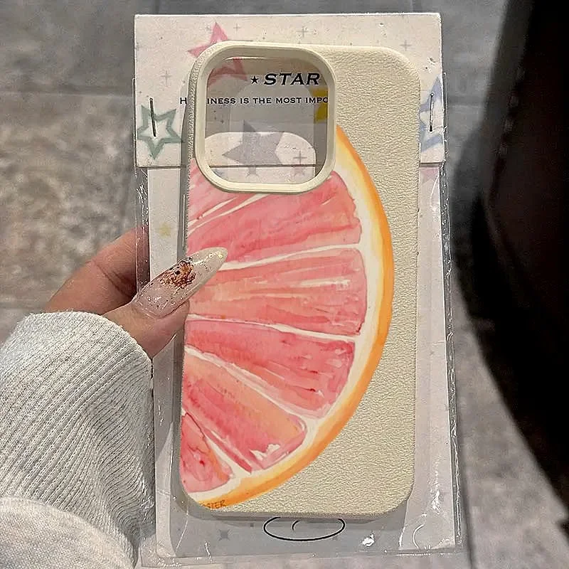 Minalis-funda de teléfono con frutas pintadas a mano, acuarela, para iPhone 16, 15, 14, 13, 12, 11 Pro Max, XS, X, XR, 16 Plus, 16E, funda de silicona suave - imagen 2