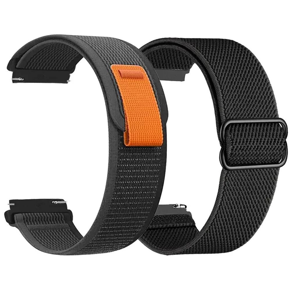 Correa de reloj de 22mm y 20mm para reloj inteligente y Correa de reloj tradicional, correas de repuesto para hombres y mujeres, pulsera trenzada con bucle de nailon