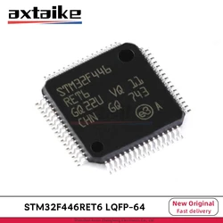 2 uds STM32F446RET6 LQFP-64 STM32F446 ARM Cortex-M4 32Bit MCU + FPU 512kB Flash 128 + 4KB RAM SMD Microchip IC