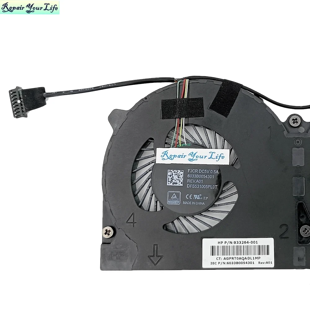 Ventilador de refrigeración para coche, enfriador para sistema HP Gen Elitepos G1, POS 933264 ELITE para HP/141, ElitePOS G1 143/145-001 FJCR, 939181-001, nuevo - imagen 5