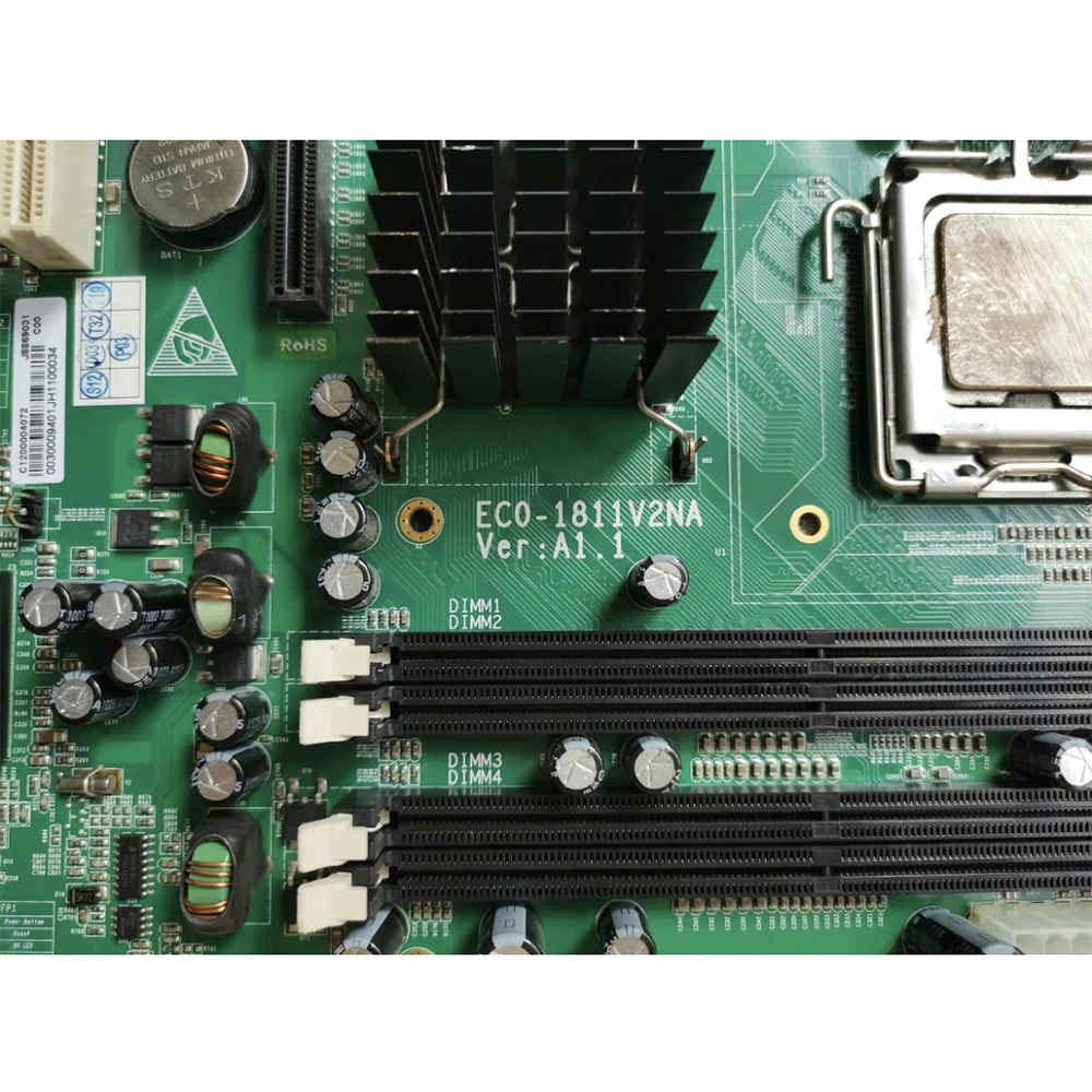 ECO-1811V2NA VER:A1.1 Placa base de computadora industrial DDR2 Puerto Ethernet dual 8 * COM - imagen 5