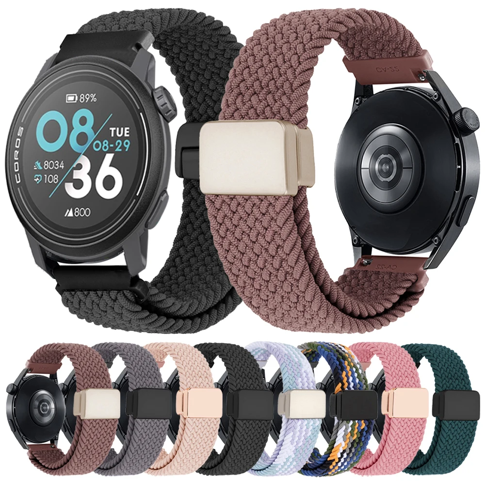 Correa de reloj deportiva trenzada para COROS PACE 3 2 Band para COROS APEX 2 Pro 46mm 42mm correas de reloj de nailon transpirable pulsera de 20mm 22mm