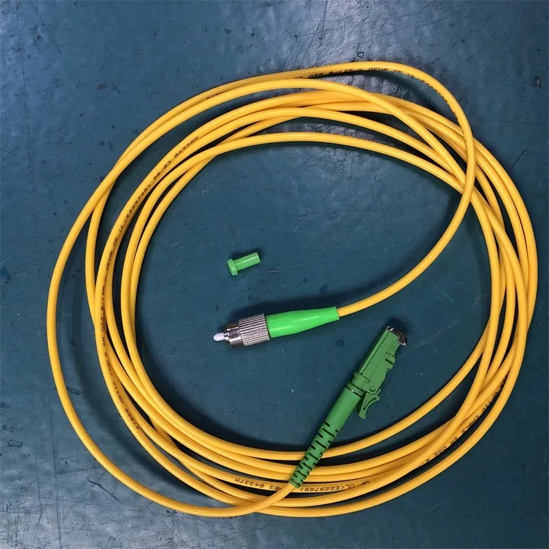 Cable de conexión de fibra E2000/APC-FC/APC FC/UPC Simplex monomodo 1m 3m 5m 7m 10m 9/125um puente de fibra óptica E2000-FC E2K elink - imagen 2