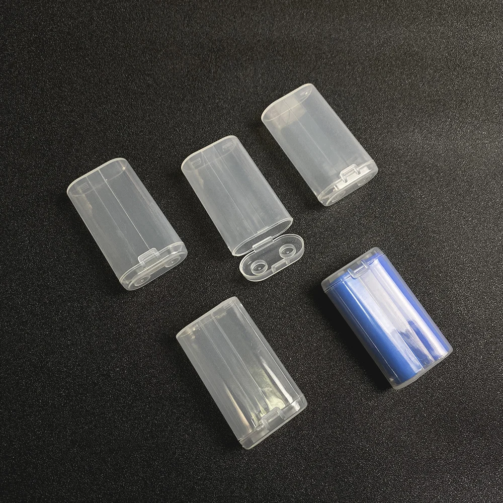 Caja de almacenamiento de batería 18650, soporte duro, caja de energía de batería recargable, caja de batería 18650, ranura 1/2 - imagen 3