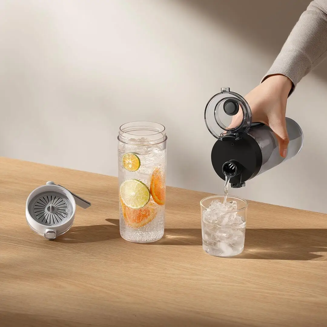 Xiaomi Mijia botella de agua deportiva portátil para exteriores, gran capacidad, Tritan, 600ML, taza de agua, botella de bebida con - imagen 4