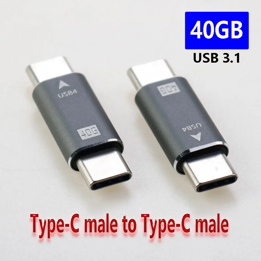 Adaptador USB tipo C a tipo C de 40Gpbs con todas las funciones para transmisión y carga con Thunderbolt USB 4.0 3.1 2.0 - imagen 4