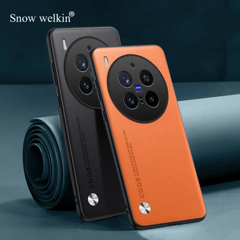 Funda de silicona de lujo de cuero PU a prueba de golpes para Vivo X300 X200 X100 Pro Mini Ultra FE funda trasera de teléfono para Vivo X200S X100S