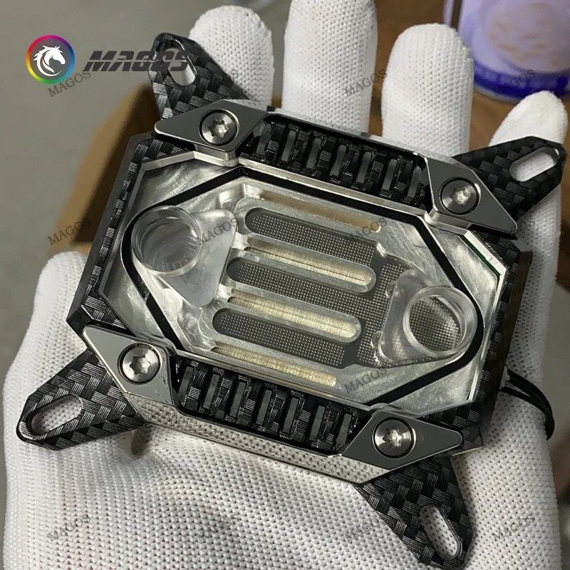 HanJiang nuevo Concepto 1700 CPU bloque de agua 0,1mm vía fluvial Overlock refrigeración extrema utilizada con 4090 GPU refrigeración por agua LGA115X 1200