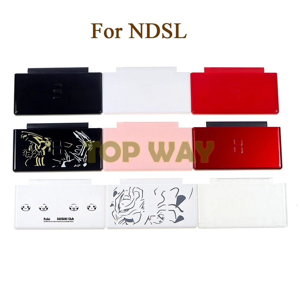 1 Uds cubierta superior botón inferior para NDSL juego DS Lite consola cubierta facial carcasa de plástico - imagen 3