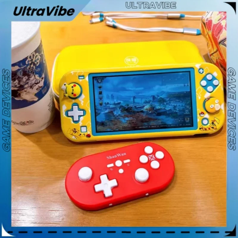 Shanwan-mando inalámbrico para videojuegos, versión Host, Bluetooth, controlador pequeño Hall, Joystick Dual, interruptor de tasa de retorno de 800hz/Pcps4, nuevo