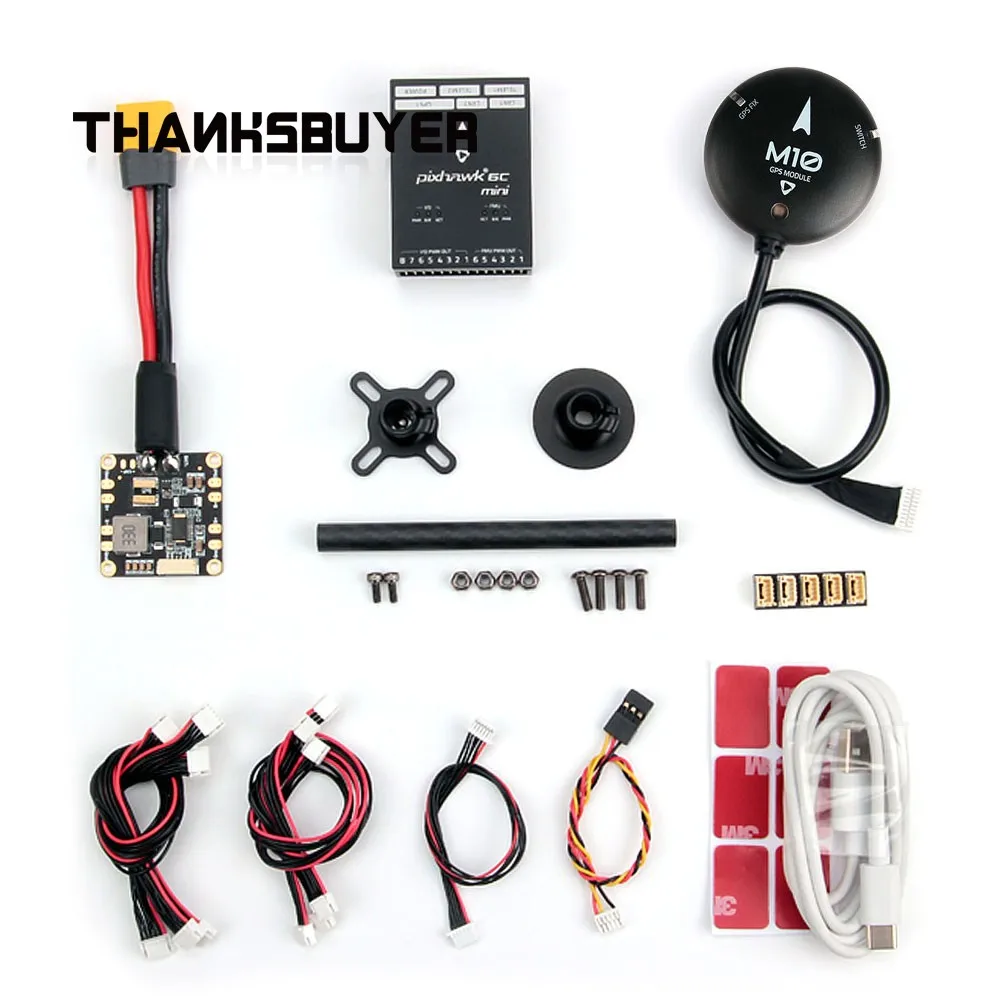 Holybro Pixhawk 6C Mini módulo de control de vuelo + módulo de alimentación PM02/PM06 + módulo GPS M10/M9N para controlador de opensource UAV PX4 RC - imagen 2