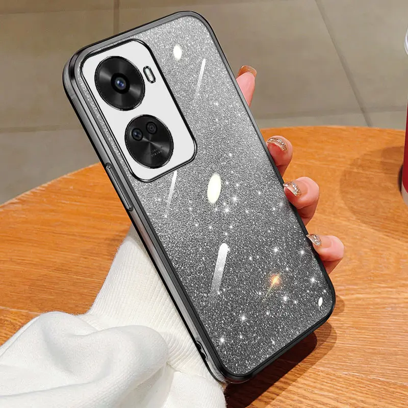 Para Huawei nova 10 Pro funda Huawei nova 10se Nova 11 Nova 9 se Nova9 12 Pro funda Glitter a prueba de golpes funda de teléfono transparente suave para mujer - imagen 4