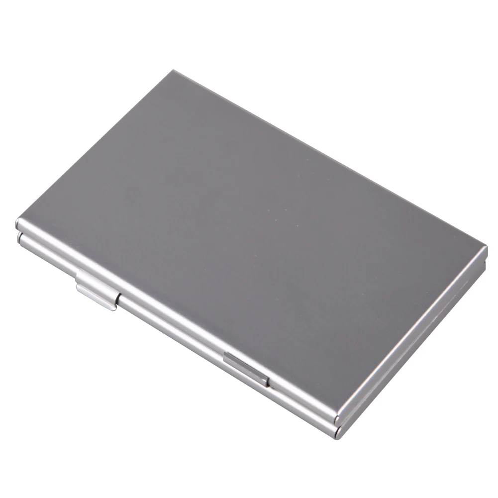 Protector de soporte para tarjeta de memoria, caja de almacenamiento portátil para tarjetas de memoria, organizador de aluminio para tarjetas SD/SDHC/MMC - imagen 5