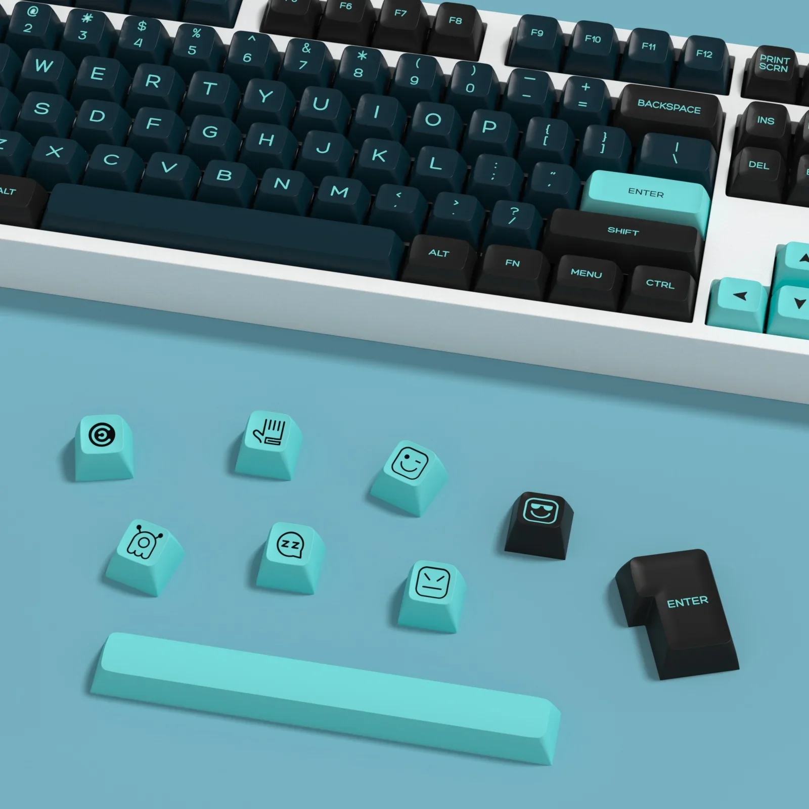 KBDiy 161 teclas GMK Monster Keycaps Gamer doble disparo SA perfil PBT Keycap para teclado mecánico personalizado 7U MX interruptores ISO - imagen 5