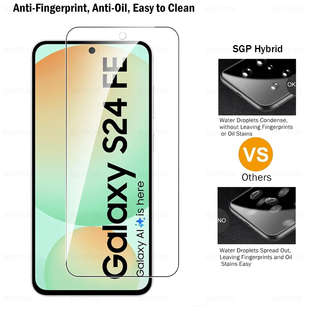3 uds vidrio Protector templado para Samsung Galaxy S24 S25 FE SamsungS24FE SamsungS25FE S24FE S25FE 5G Armor HD Protector de pantalla - imagen 5