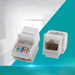 Conector Keystone RJ45 UTP Cat5e/Cat6 para Placa de Pared
