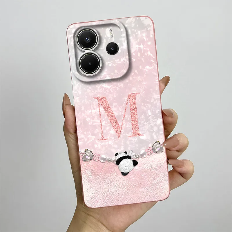 Para Redmi Note 14 4G funda de teléfono con letras de corona a la moda para Xiaomi Redmi Note14 4G 2024 funda trasera de silicona líquida a prueba de golpes - imagen 2