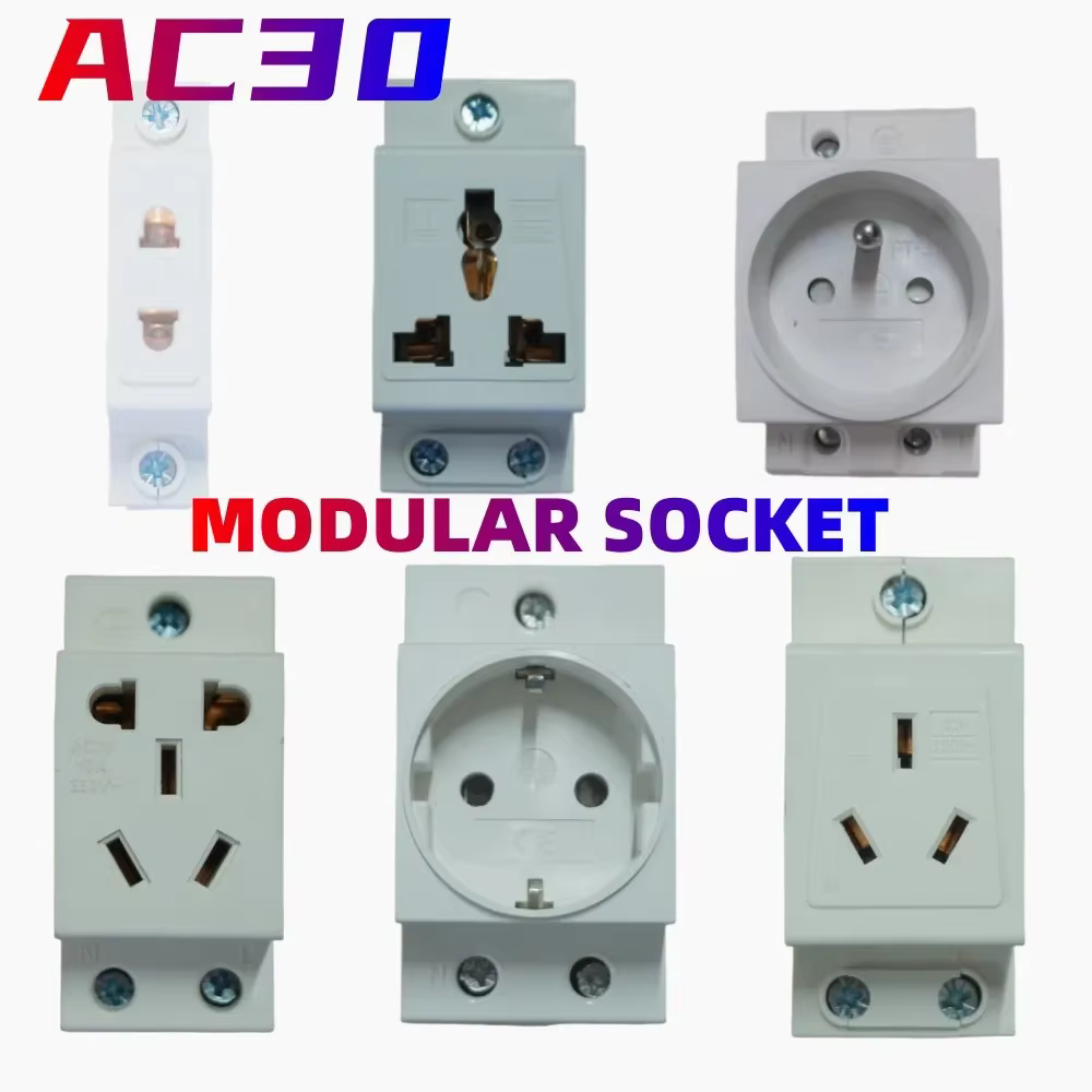 Enchufe Modular DIN 250V 10A-16A Montaje UE/AU - imagen 5