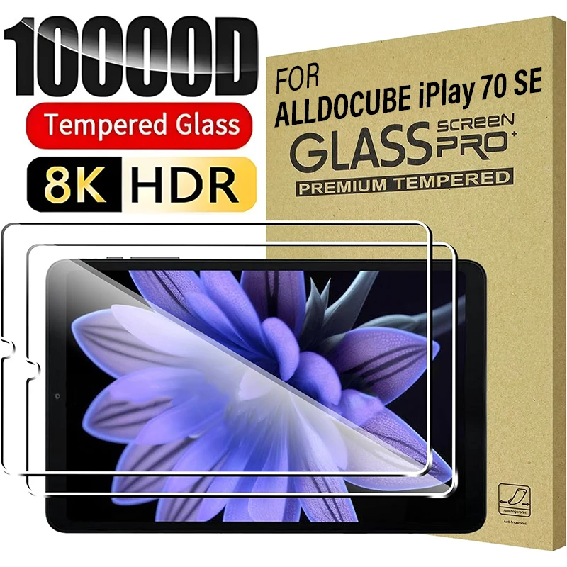 1/2 Uds 9H protectores de pantalla de vidrio templado para ALLDOCUBE IPlay 70 SE películas protectoras de cobertura completa antiarañazos para IPlay 70 SE