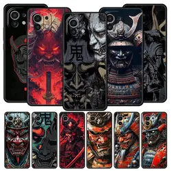 Funda de teléfono japonesa con cara de fantasma samurái para Xiaomi Mi 17 15T 15 14 14T 13T 12T Pro 12 13 Lite 5G 11T Poco X6 X7 X5 Pro, funda suave