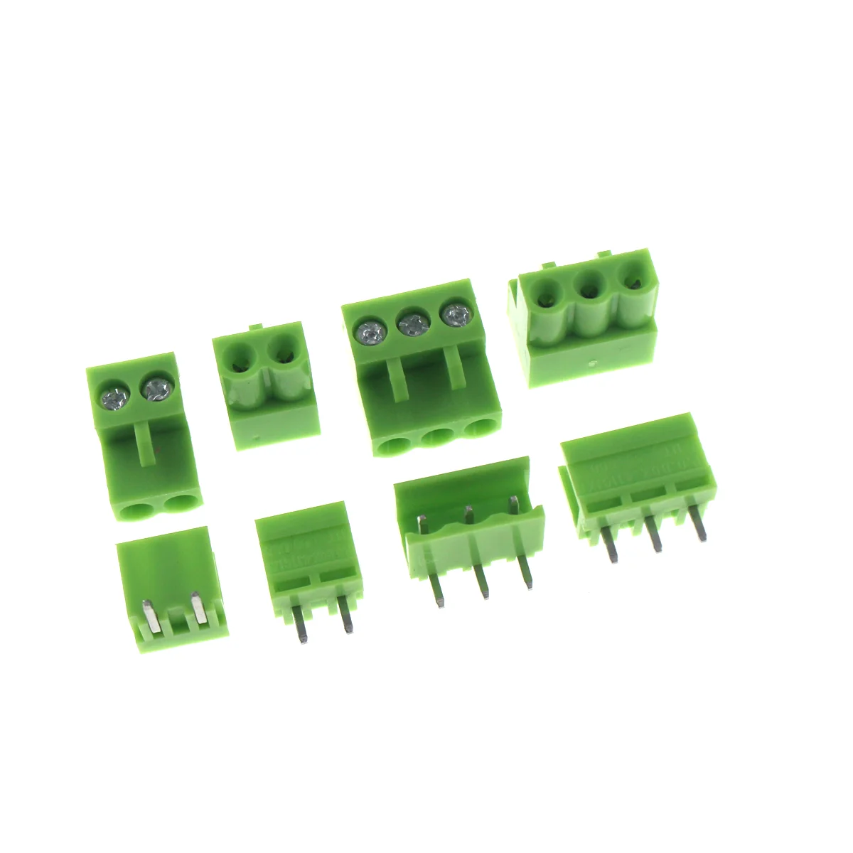 5 Juegos de conector de Terminal tipo ht5.08, conector de paso de 5,08mm, conector de bloques de terminales de tornillo pcb, ángulo recto 2/3/4/5/6/7/8P, verde 10A - imagen 5