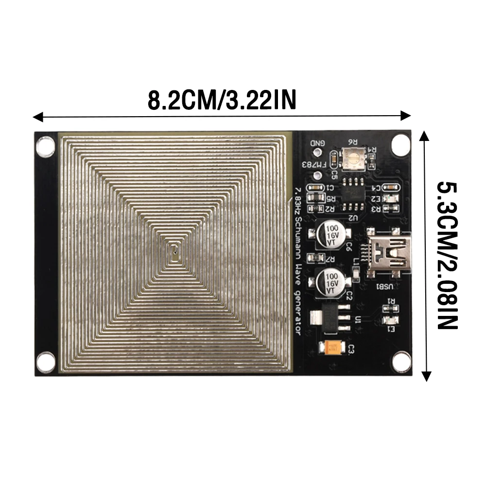 Generador de ondas Schumann de 7,83 Hz Generador de pulsos de frecuencia ultrabaja Puerto mini USB Incluye cable USB - imagen 5