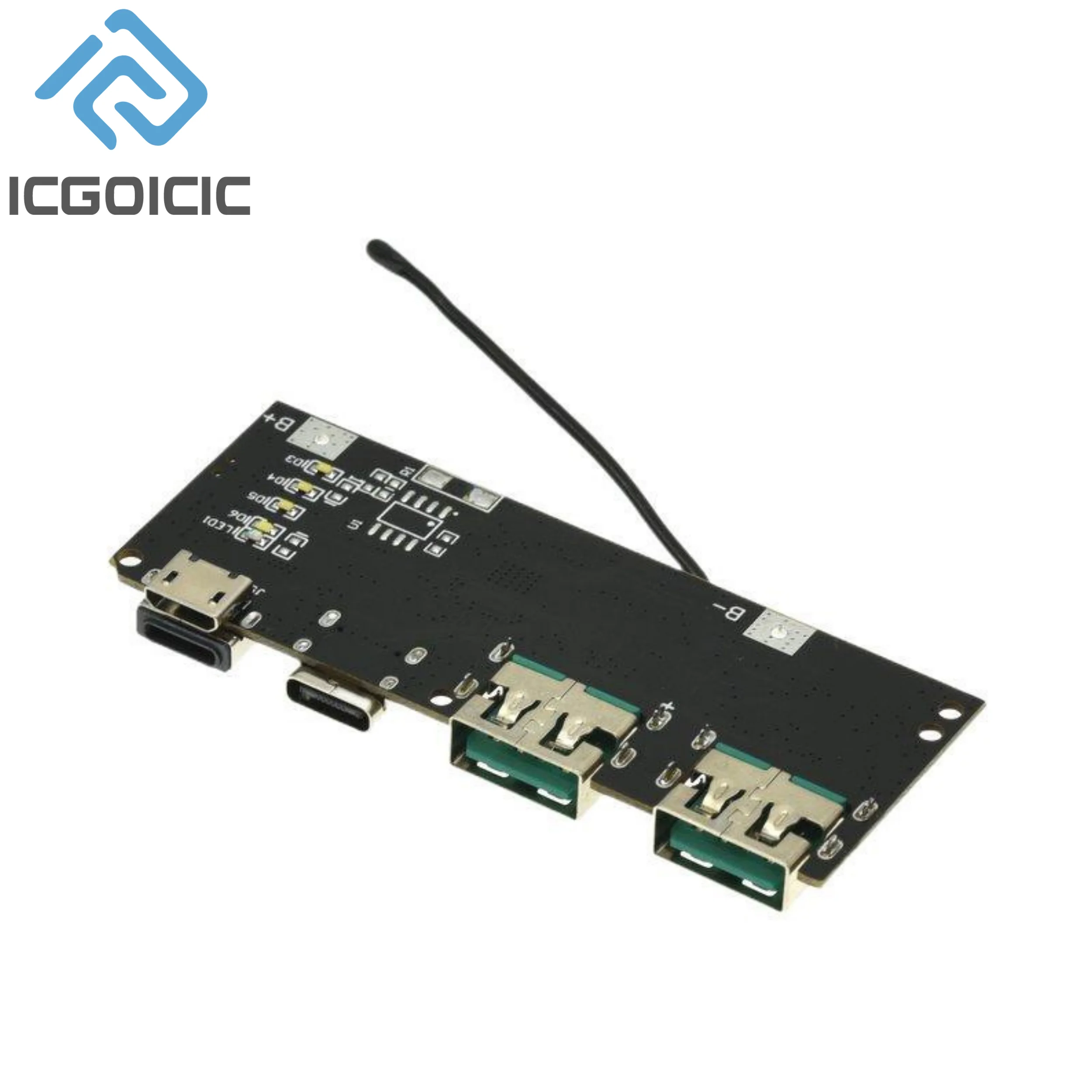 Módulo de potencia móvil de carga rápida de 22,5 W, placa base de protección QC4.0, PD3.0, 5 puertos, USB Dual - imagen 5