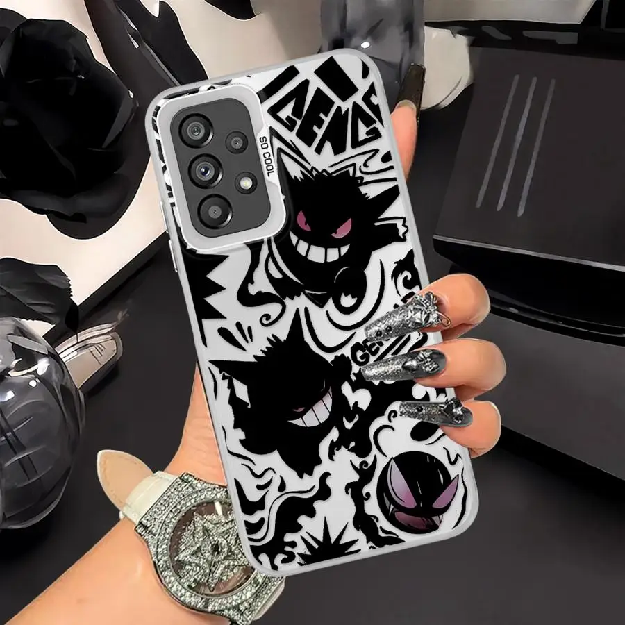 Poke-monS Cool Gen-garS funda trasera para teléfono Samsung Galaxy A26 A31 A24 A25 A15 A16 A36 A35 A17 A20s A13 A14 A21s A23 A11 - imagen 3